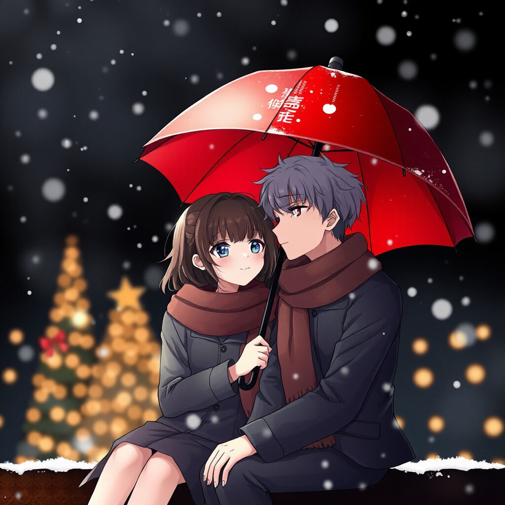 Snowfall Lovers Matching Christmas PFP