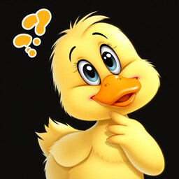 Sweetly Puzzled Lovable Duck PFP
