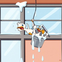 Window Cleaner Duck Streaky Mess PFP