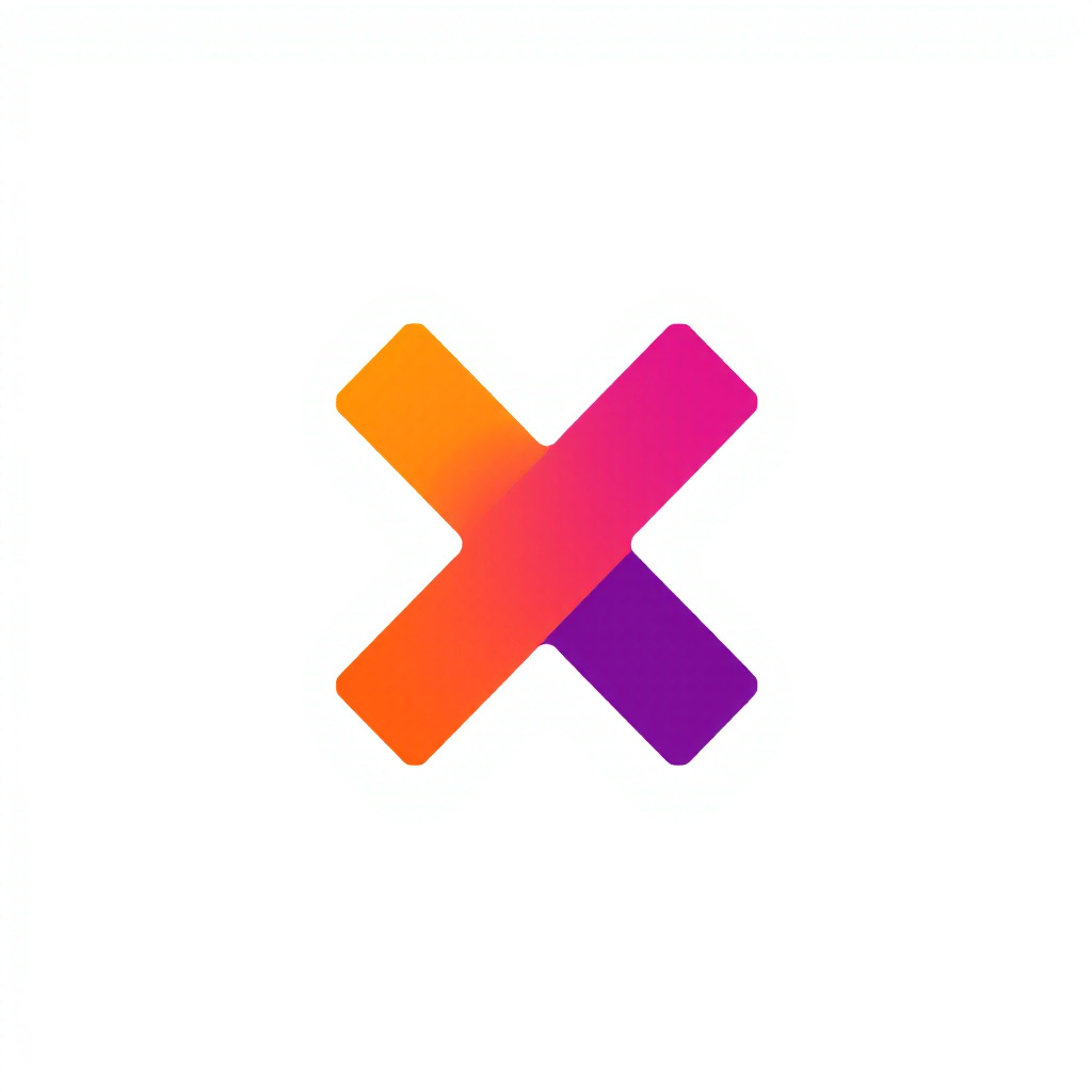 X PFP - Minimalist Black Alphabet Logo Graphics and Sleek Vector Icons for PP
